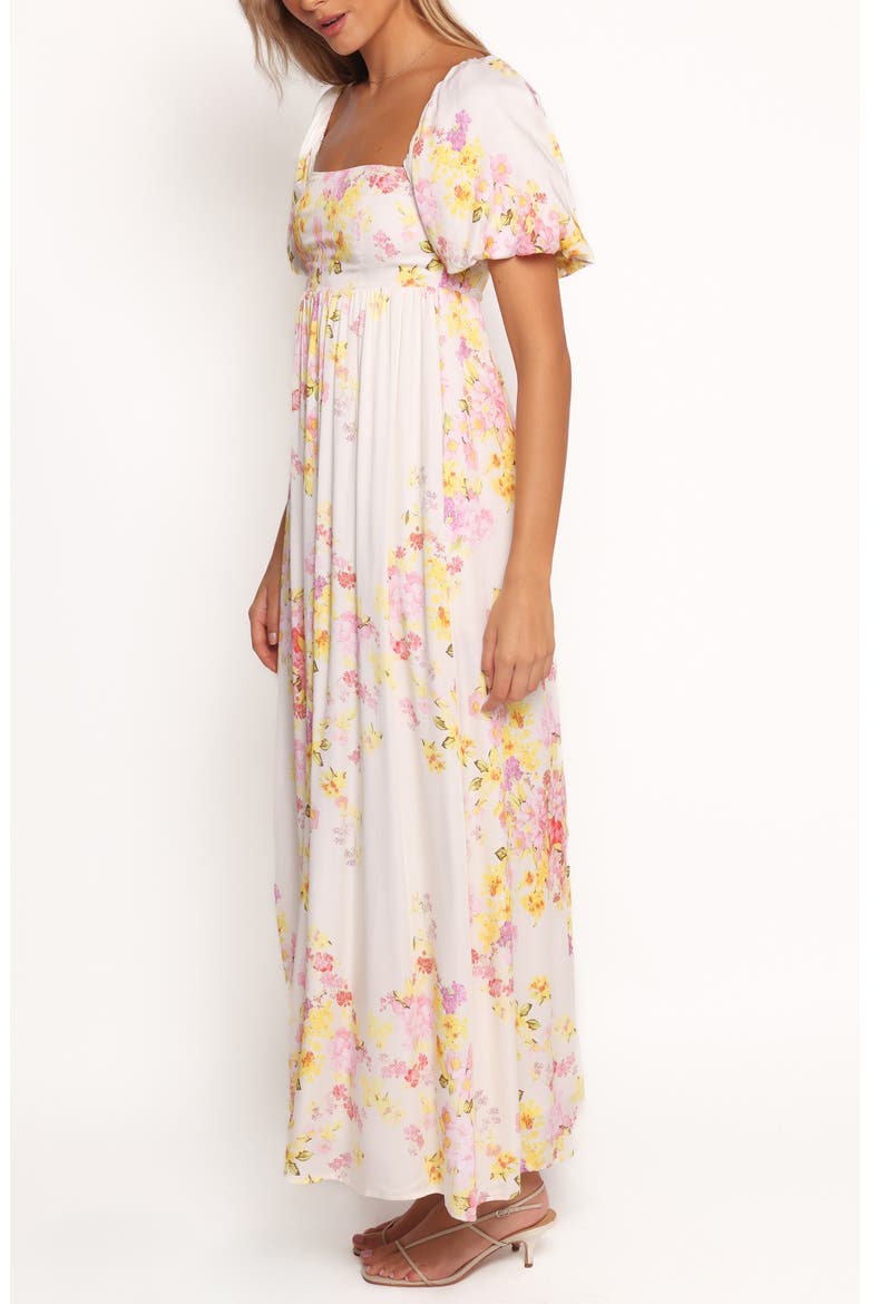Delaney Floral Puff Sleeve Maxi Dress, Alternate, color, PINK FLORAL