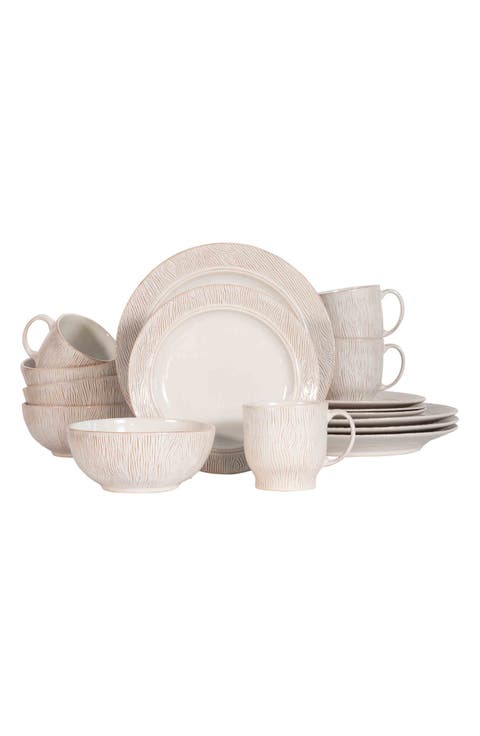 Blenheim Oak 16-Piece Dinnerware Place Setting