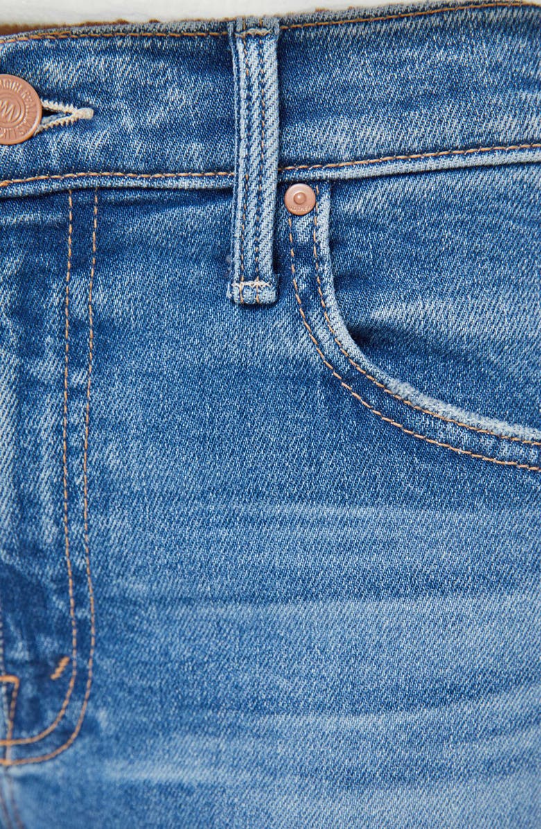 MOTHER The Newbie High Waist Ankle Straight Leg Jeans, Alternate, color, Float My Boat