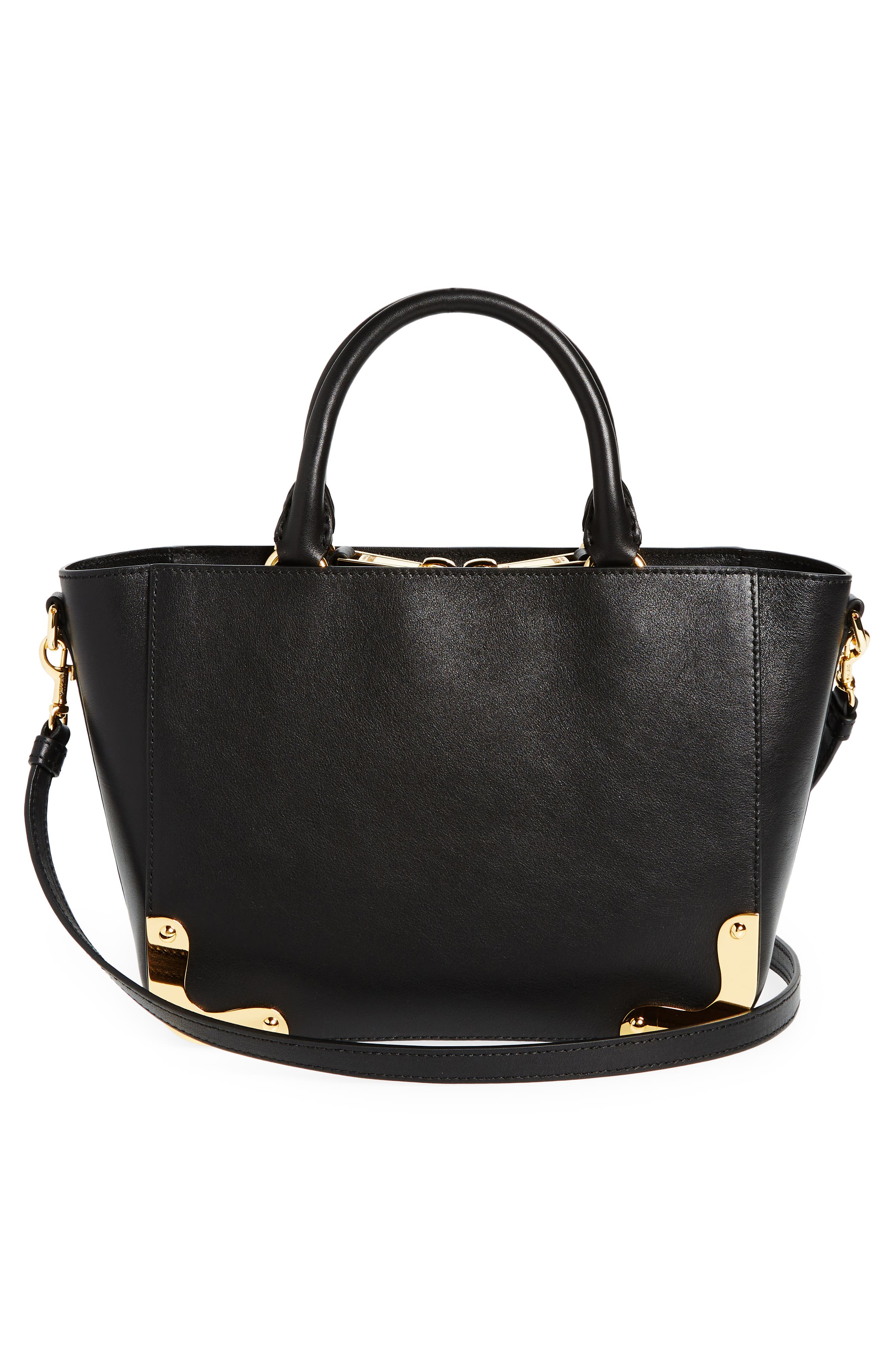 Moschino Metal Corner Tote, Alternate, color, 