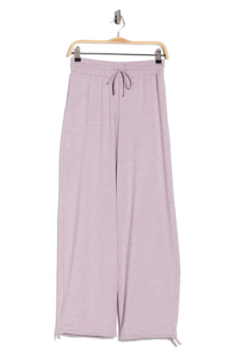 Aura Essential Drawstring Pants, Main, color, PURPLE FOG HEATHER