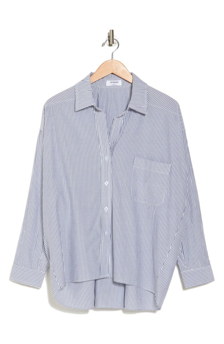 Blu Pepper Button-Up Shirt, Alternate, color, 