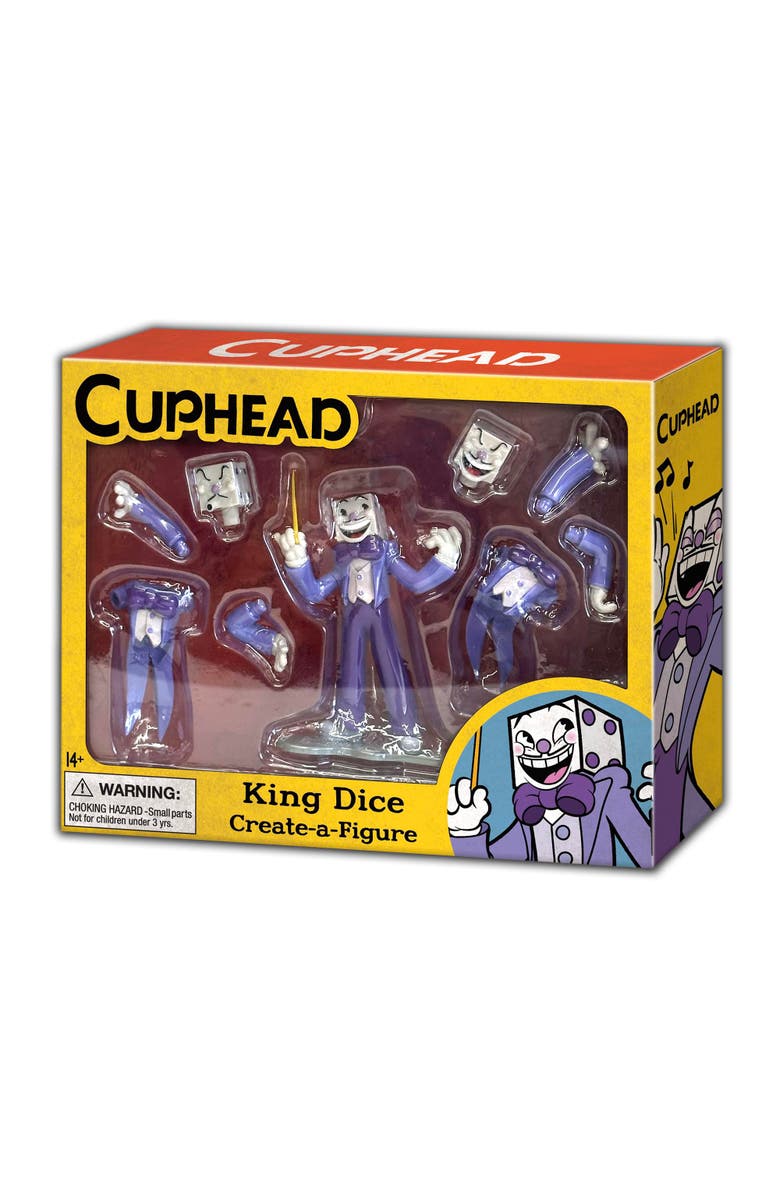 Toynk Cuphead Create-A-Figure 4-Inch Mini Figure | King Dice, Alternate, color, Purple