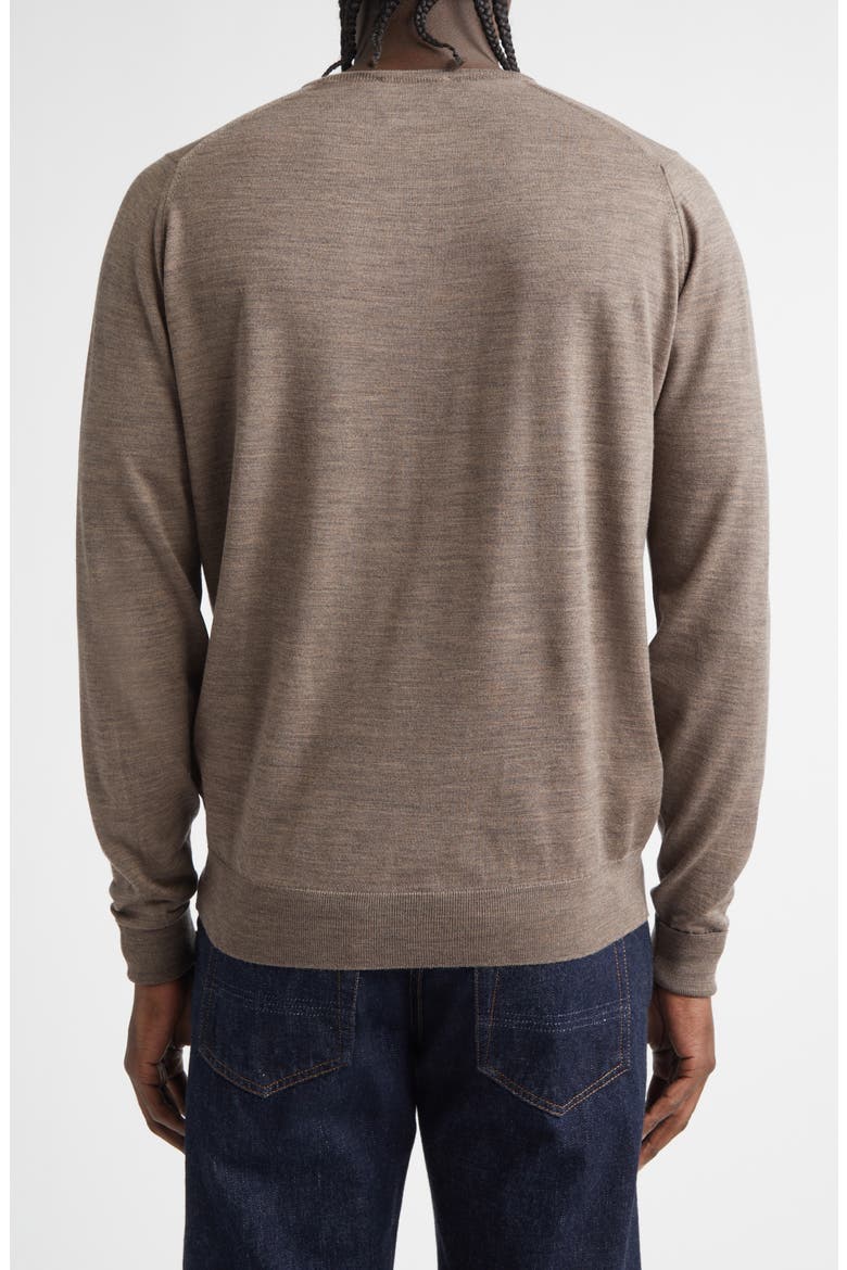 Marcus Virgin Wool Crewneck Sweater, Alternate, color, MUSHROOM