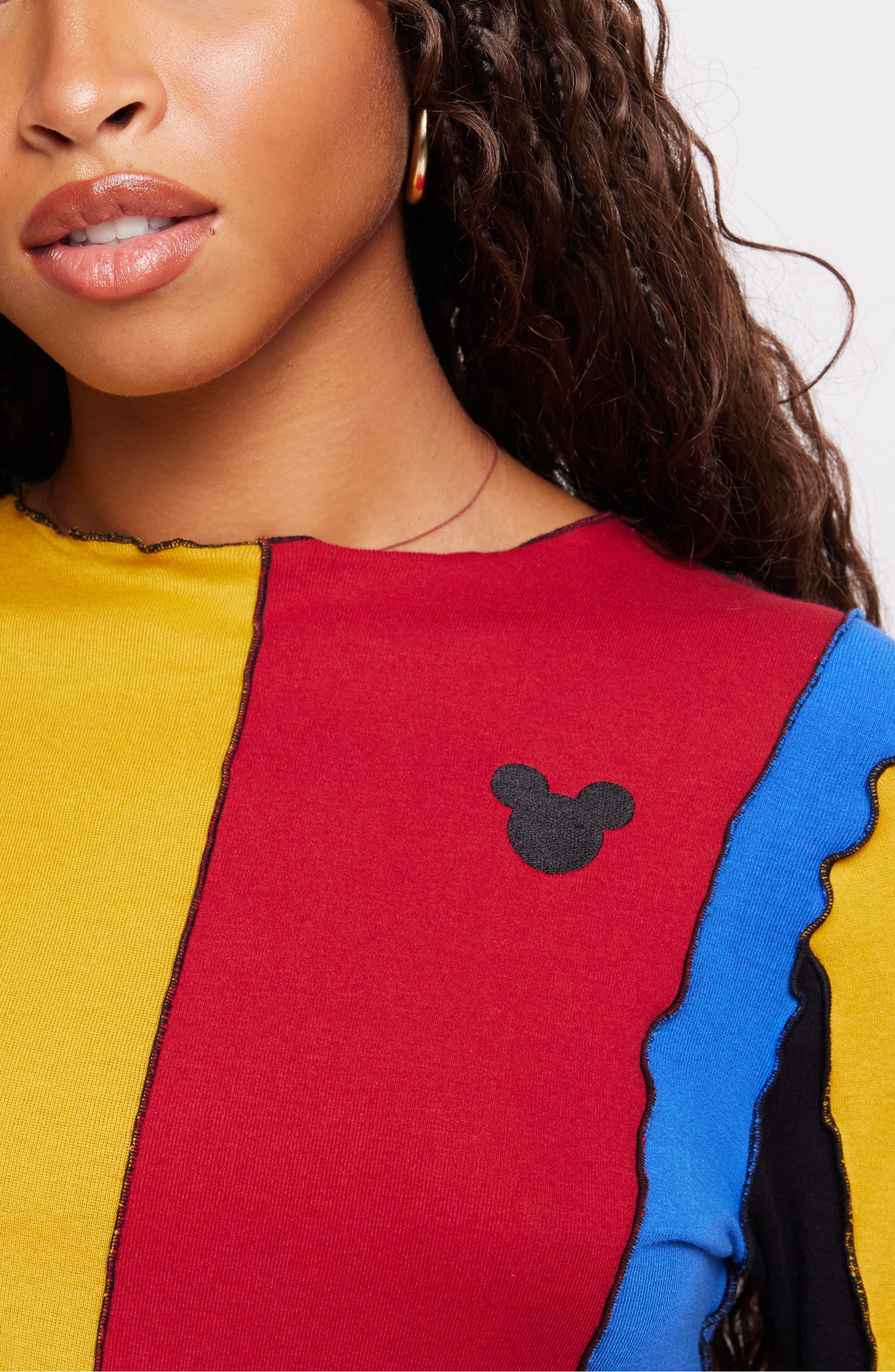 Samii Ryan x Disney Colorblock Lettuce Edge Top | Nordstromrack