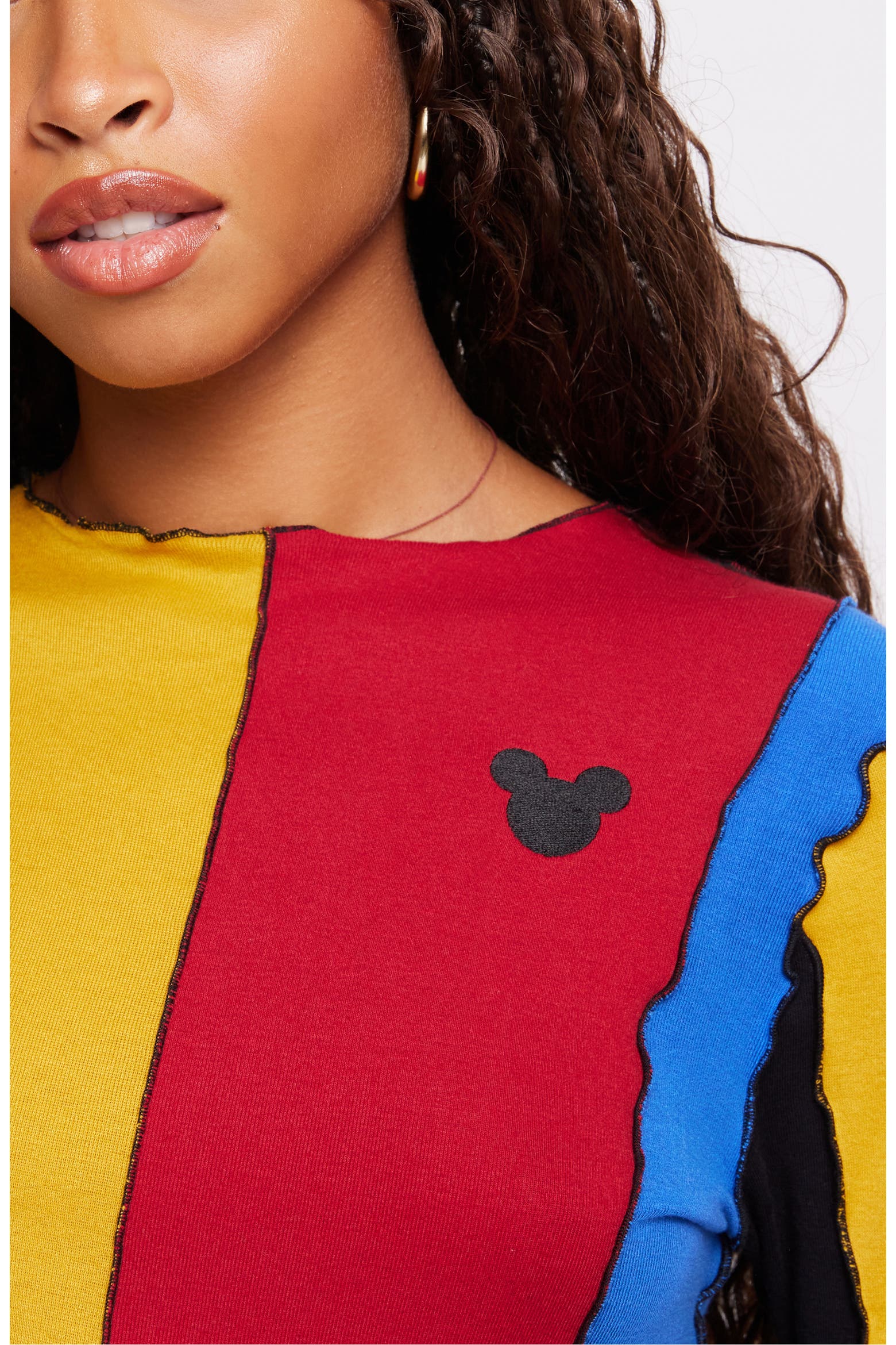 Samii Rinn Samii Ryan x Disney Colorblock Lettuce Edge Top | Nordstromrack