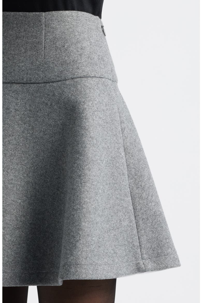 Flare Miniskirt, Alternate, color, GREY DARK HEATHER