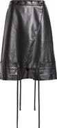 renaissance renaissance Natasha Faux Leather Wrap Skirt