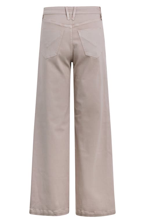 Hudson Jeans Jodie Coated Moonrock Wide Leg Jean In Coated Moonrock