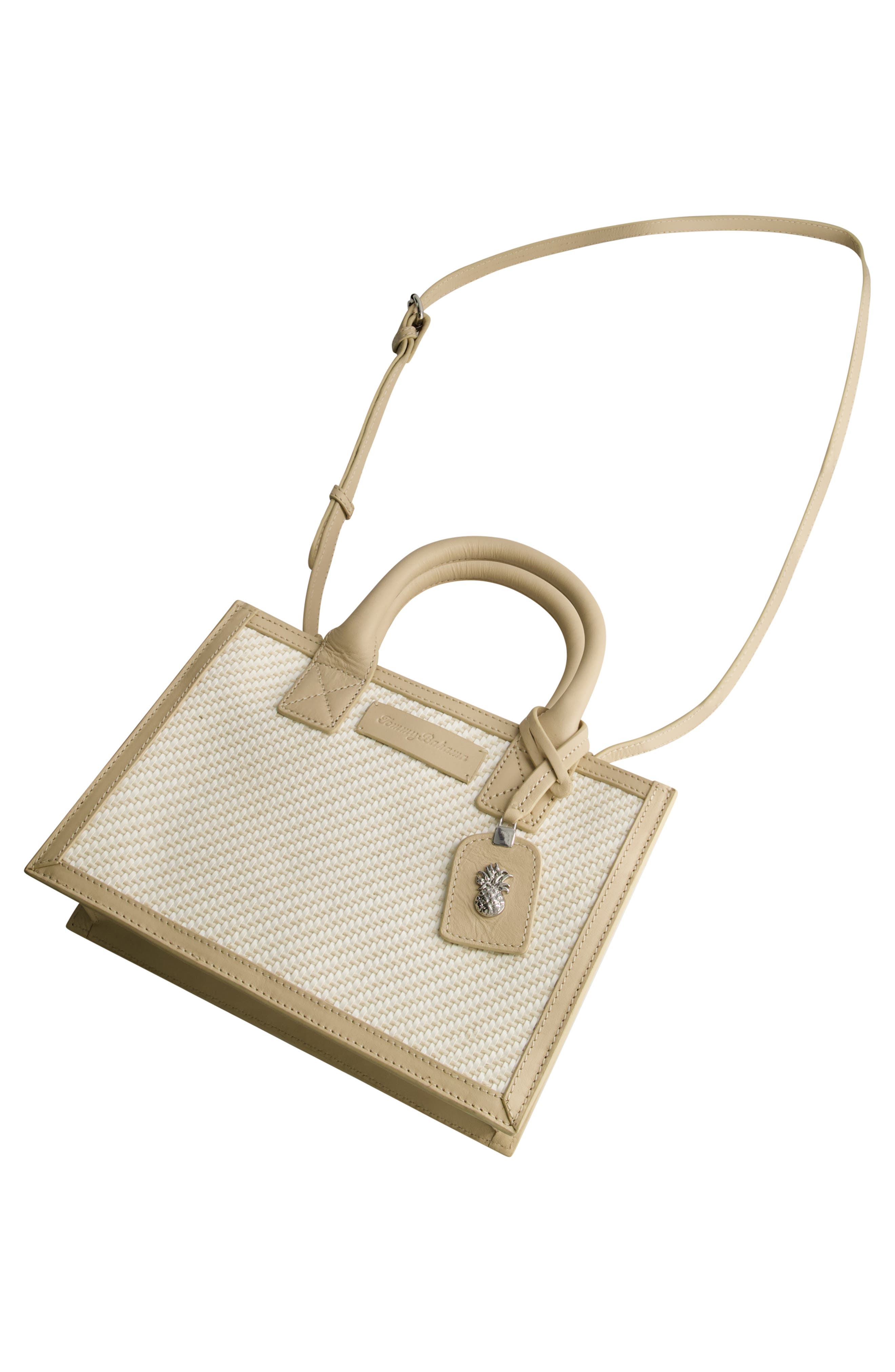 Soft Woven Modern Tote, Alternate, color, TAN/ WHITE