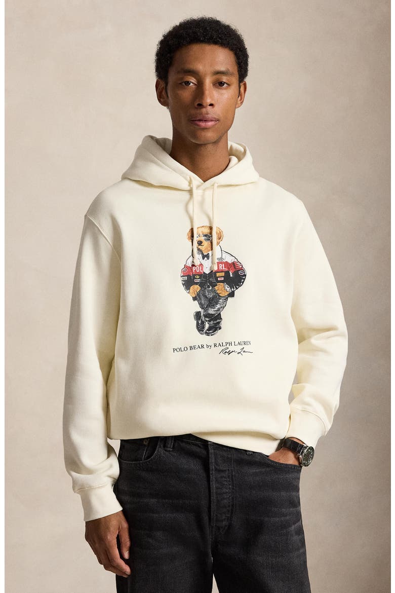 Graphic Fleece Hoodie, Alternate, color, CREAM