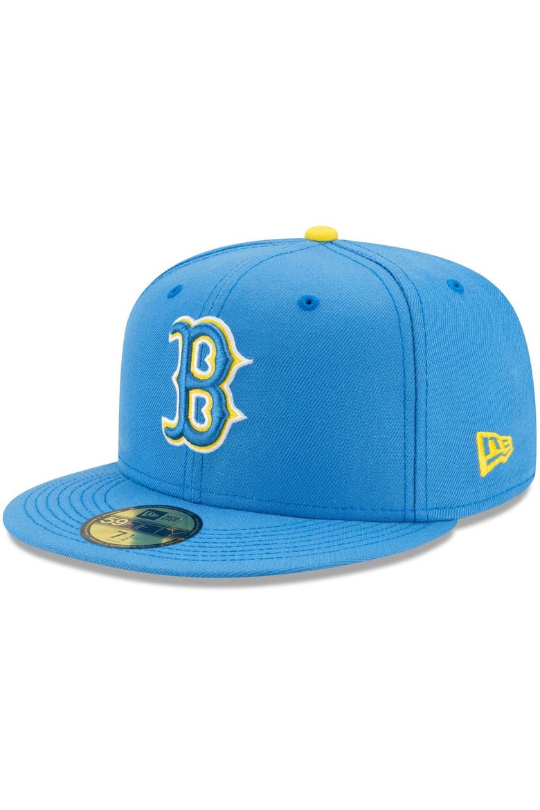 Men's New Era Light Blue Boston Red Sox 2021 City Connect 59FIFTY Fitted Hat, Main, color, Light Blue