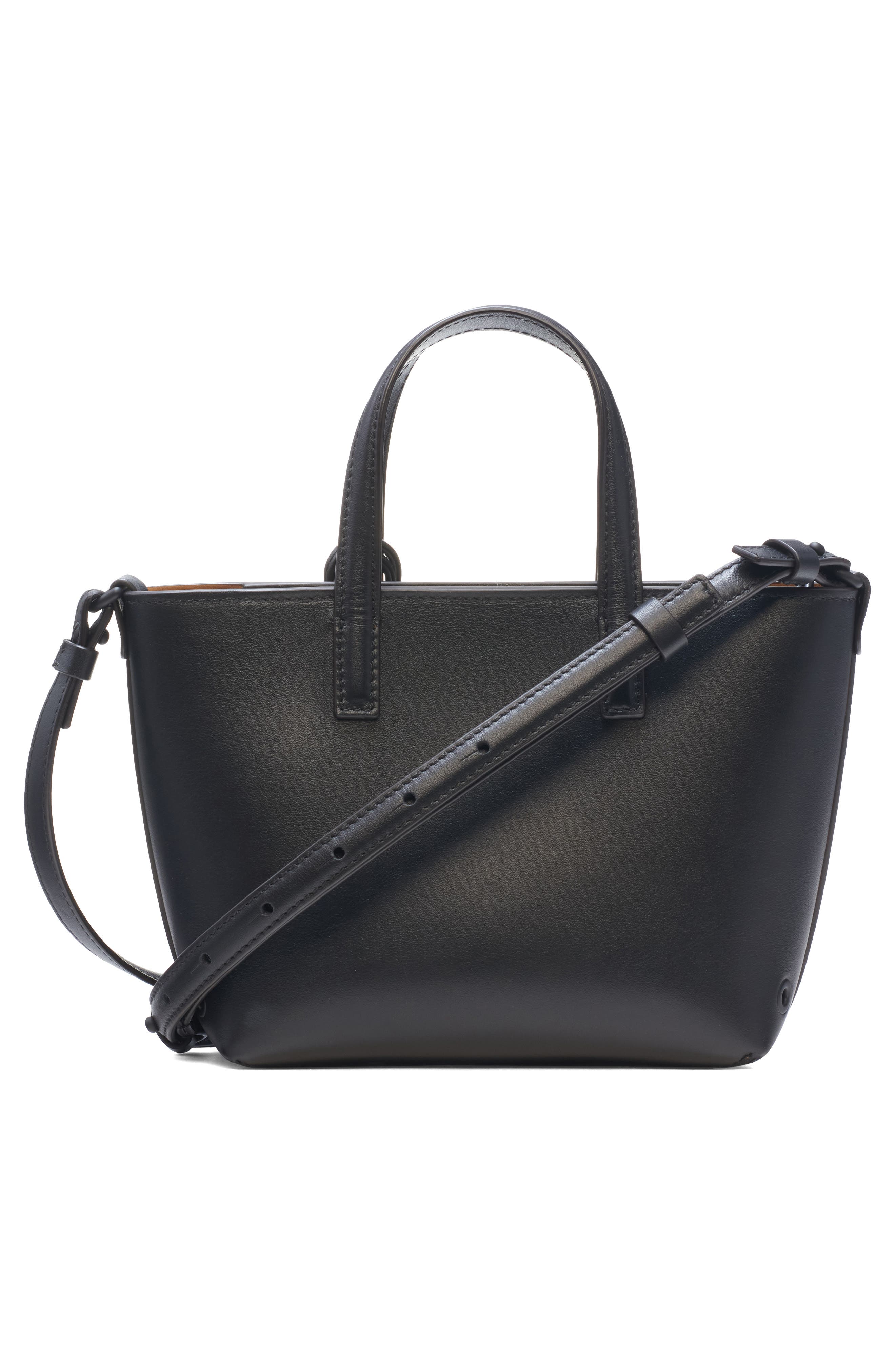 Moncler Very Micro Tote Bag, Alternate, color, Black