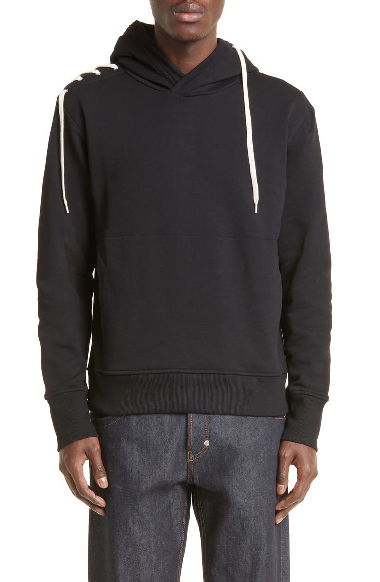 Craig Green Laced Organic Cotton Hoodie, Main, color, 