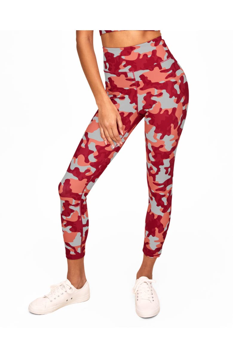 Walkpop Cora Super-Soft Printed 7/8 Legging, Main, color, Novelty Pink