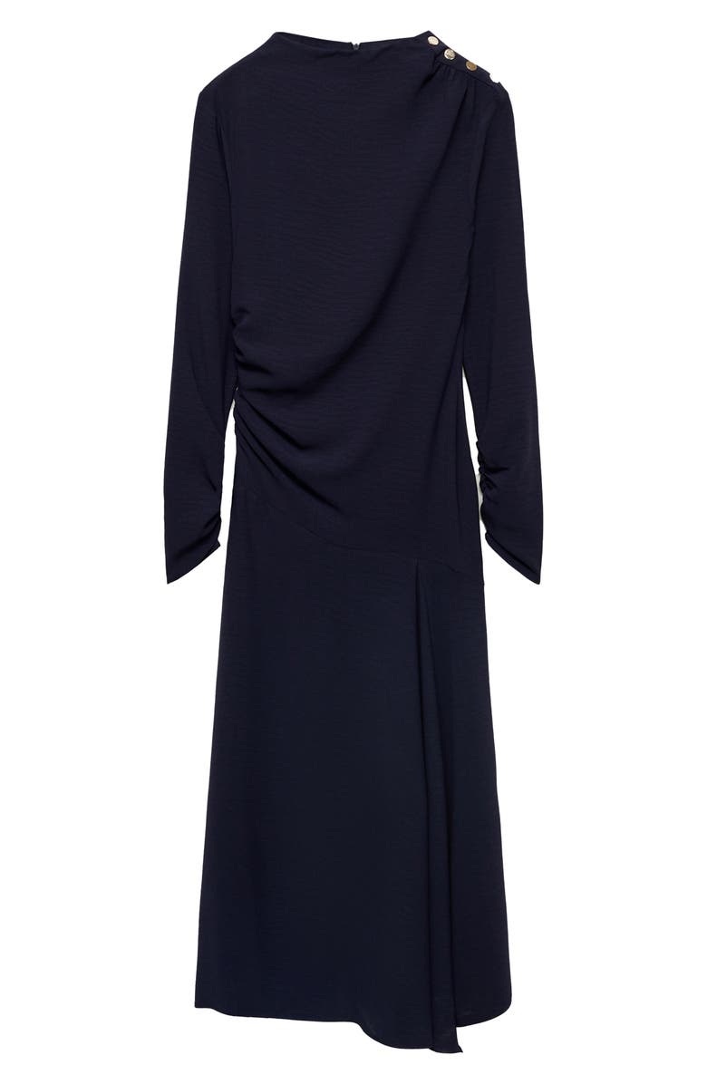 MANGO Asymmetric Long Sleeve Dress, Alternate, color, 