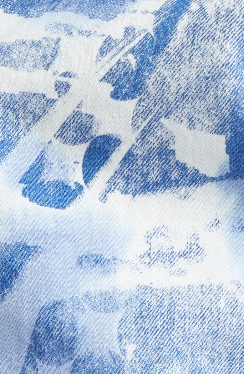 Paolina Russo Tie Dye Baggy Jeans, Alternate, color, Acid Indigo