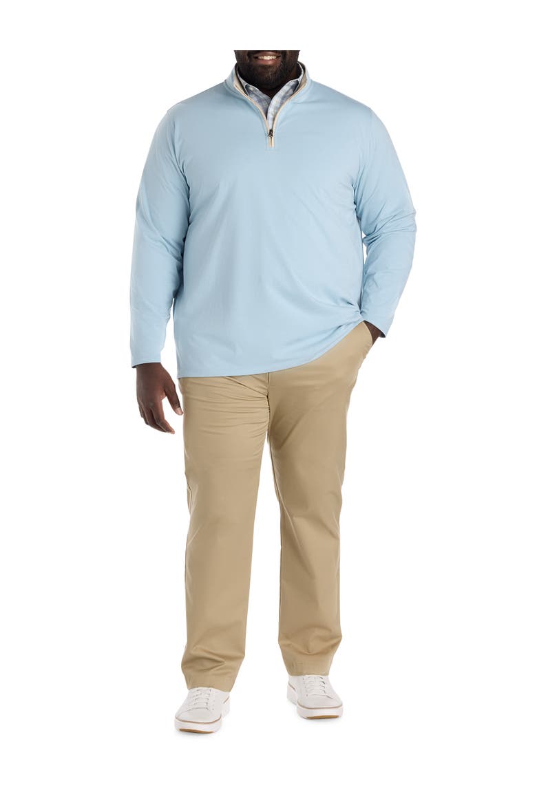 Big & Tall 1/4-Zip Performance Pullover Sweater, Alternate, color, FORGET ME KNOT