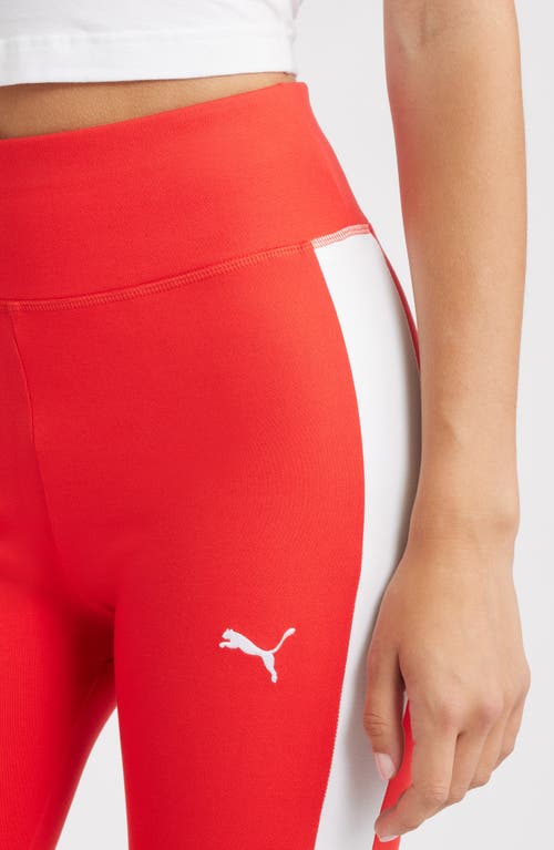 Puma T7 Leggings In Red