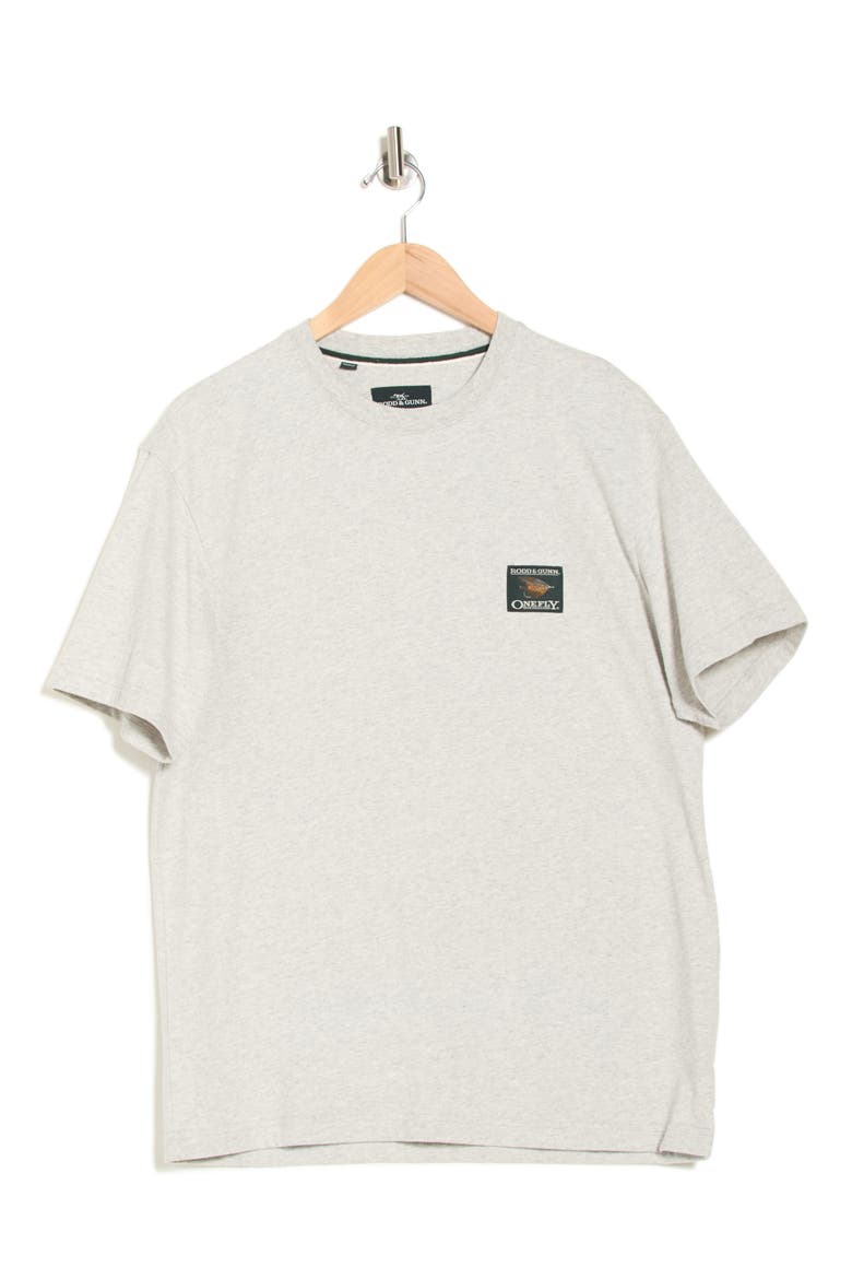 The Angler Patch Cotton T-Shirt, Alternate, color, SMOKE