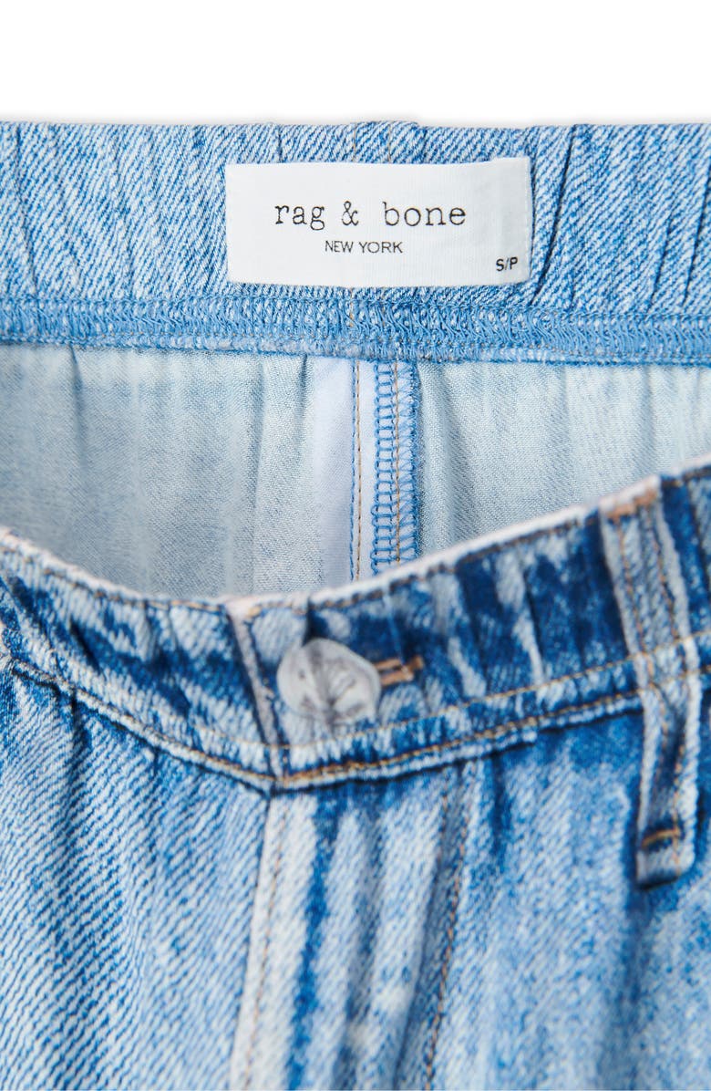 rag & bone rb Miramar Slink Trompe l'Oeil Faux Denim Wide Leg Lounge Pants, Alternate, color, Muray