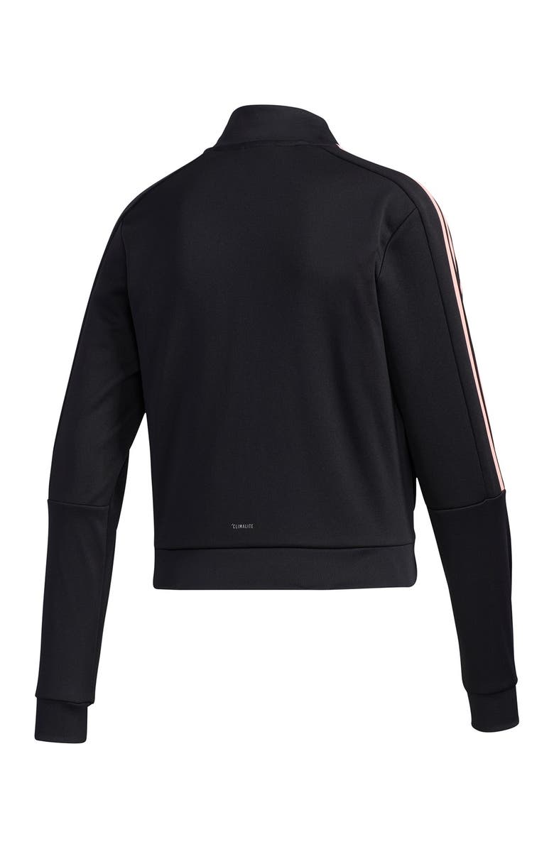 adidas Climalite 3-Stripes Zip Track Jacket, Alternate, color,