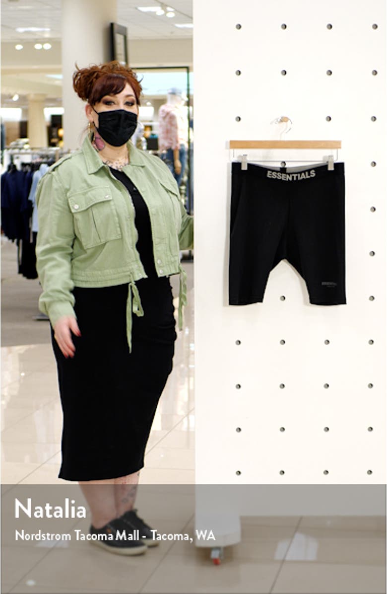 Unisex Logo Biker Shorts, sales video thumbnail