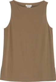 Lafayette 148 New York Boat Neck Sleeveless Top