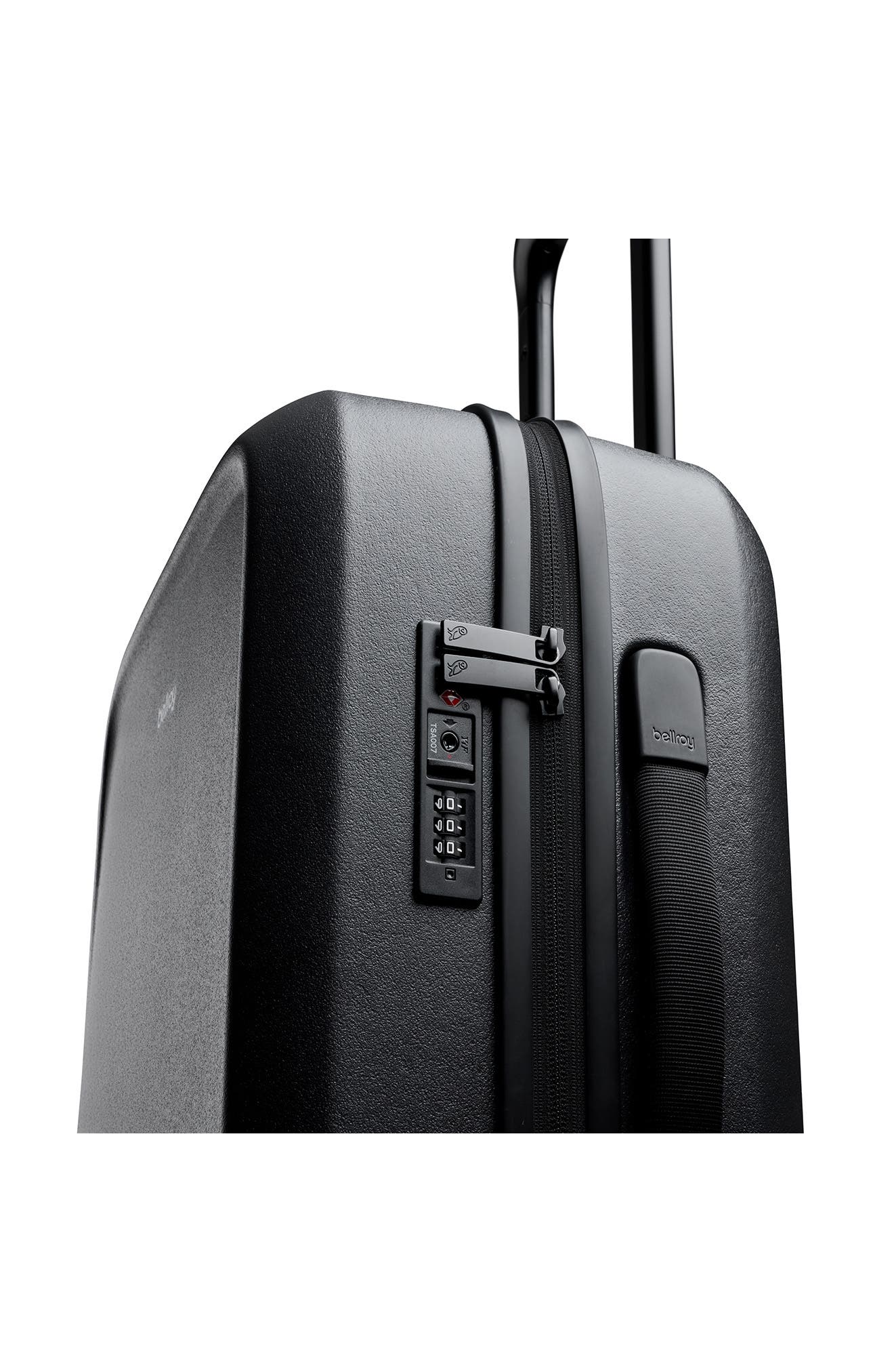 Bellroy Transit Hard Shell Spinner Carry-On Luggage, Alternate, color, Black