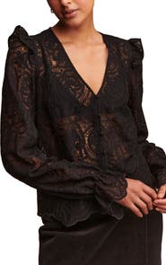 NEXT Long Sleeve Lace Top