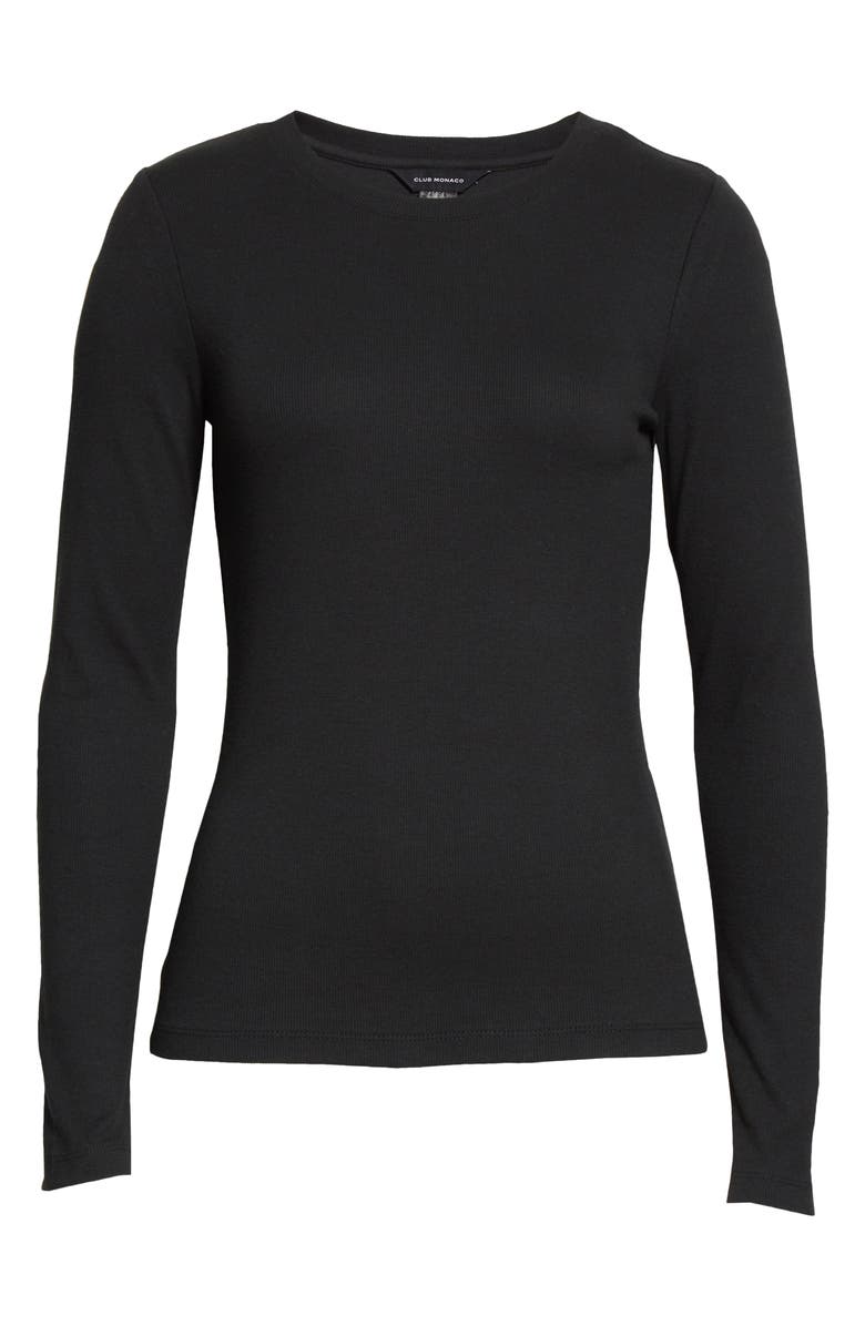 Club Monaco Carolena Cotton Blend Top, Alternate, color, 