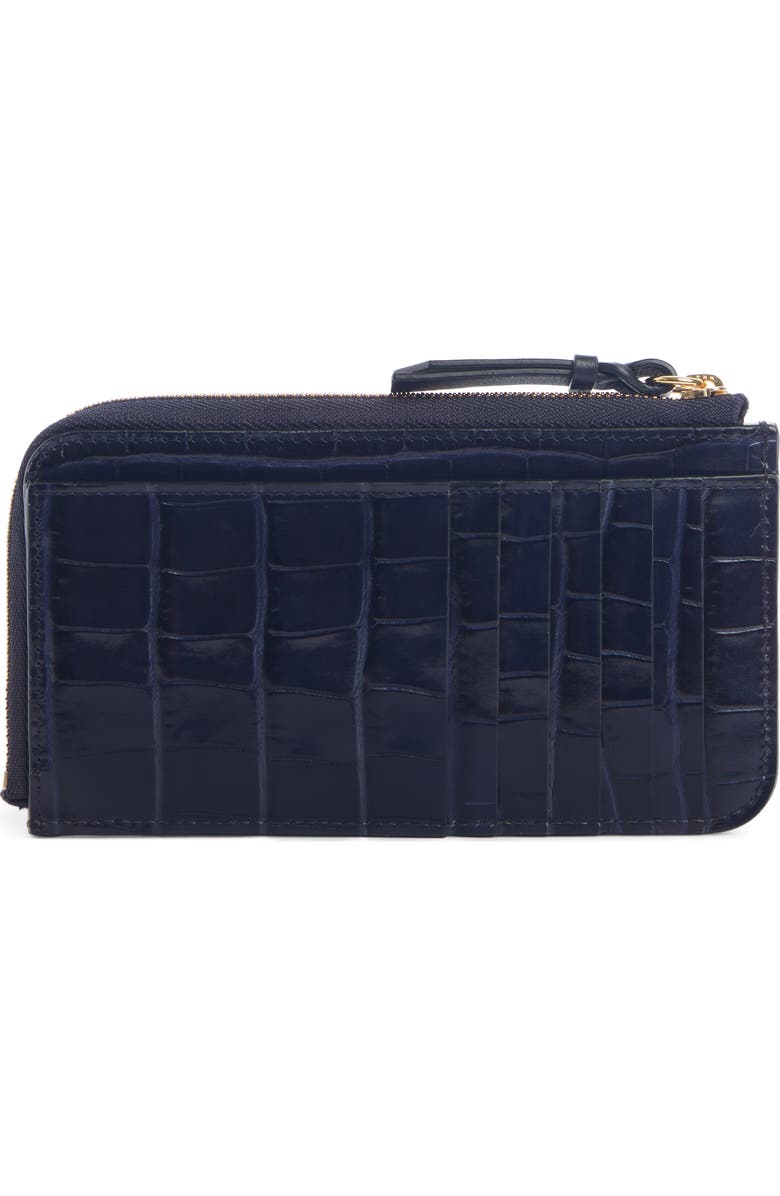 Chloé Walden Croc Embossed Leather iPad Pouch, Alternate, color,