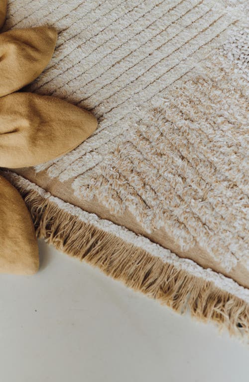 Lorena Canals Farm Fields Cotton Blend Washable Play Rug In Natural