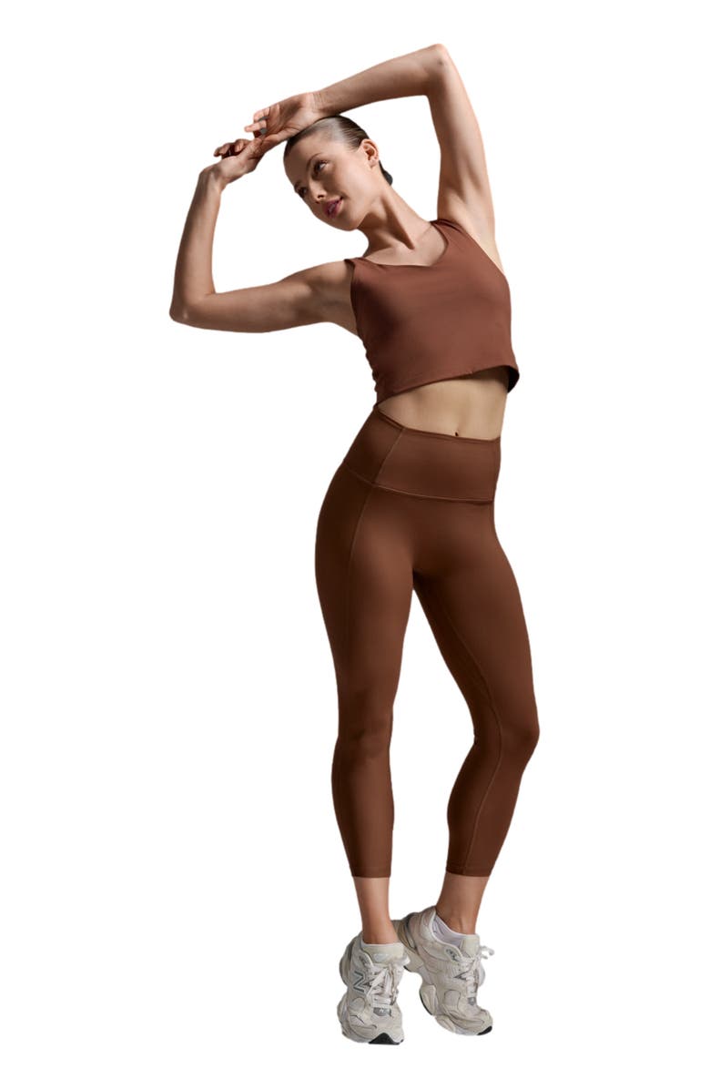 2XU Fluid Hi-Rise 7/8 Tights, Alternate, color, Sepia/Sepia