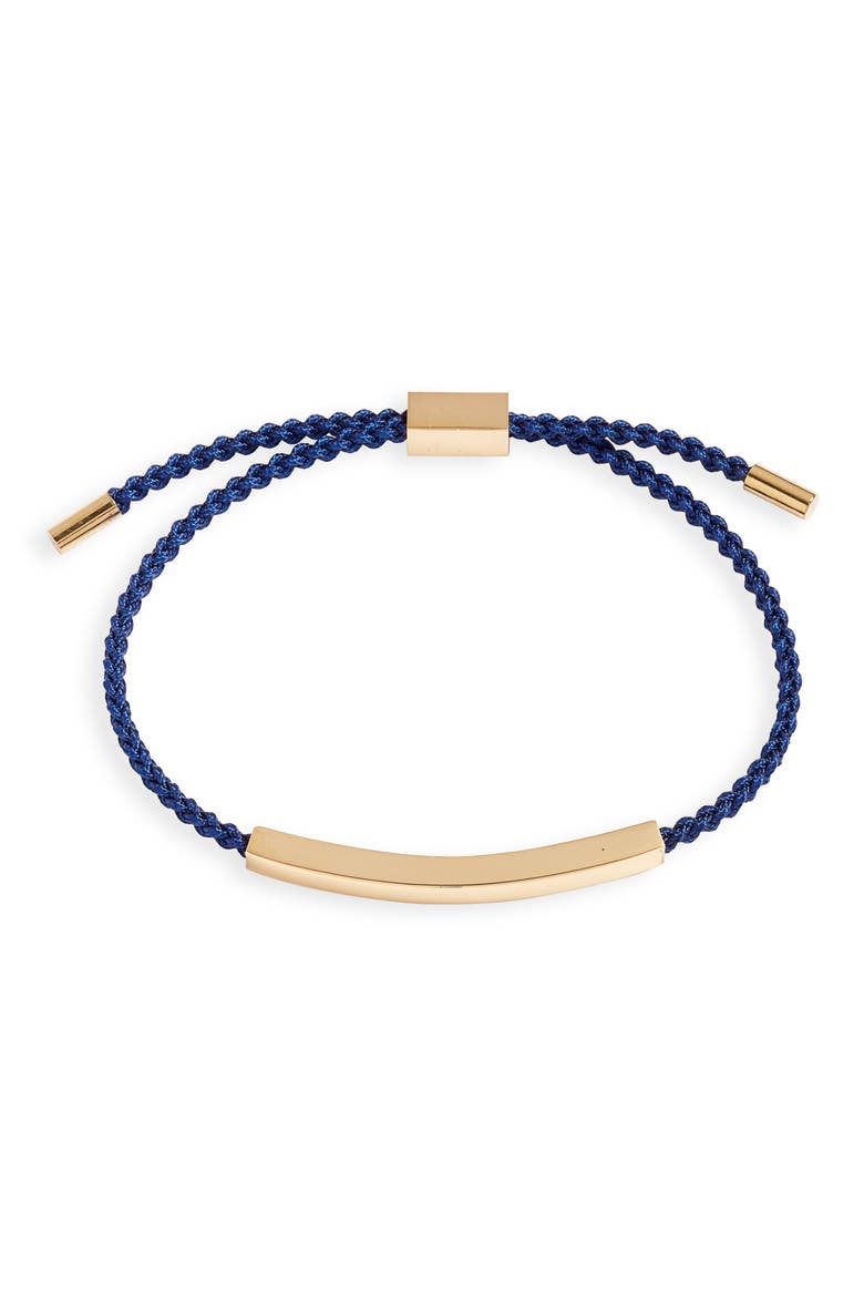 Braided Slider Bracelet, Main, color, NAVY