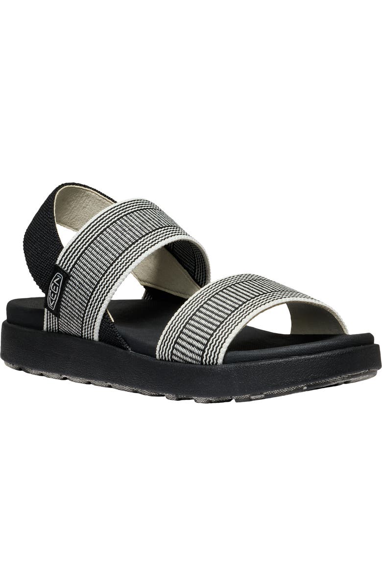 KEEN Elle Backstrap Sandal, Main, color, Black/ Star White