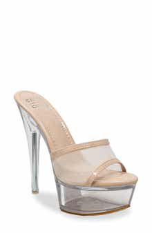 CHASE AND CHLOE Mesh Strap Platform Sandal