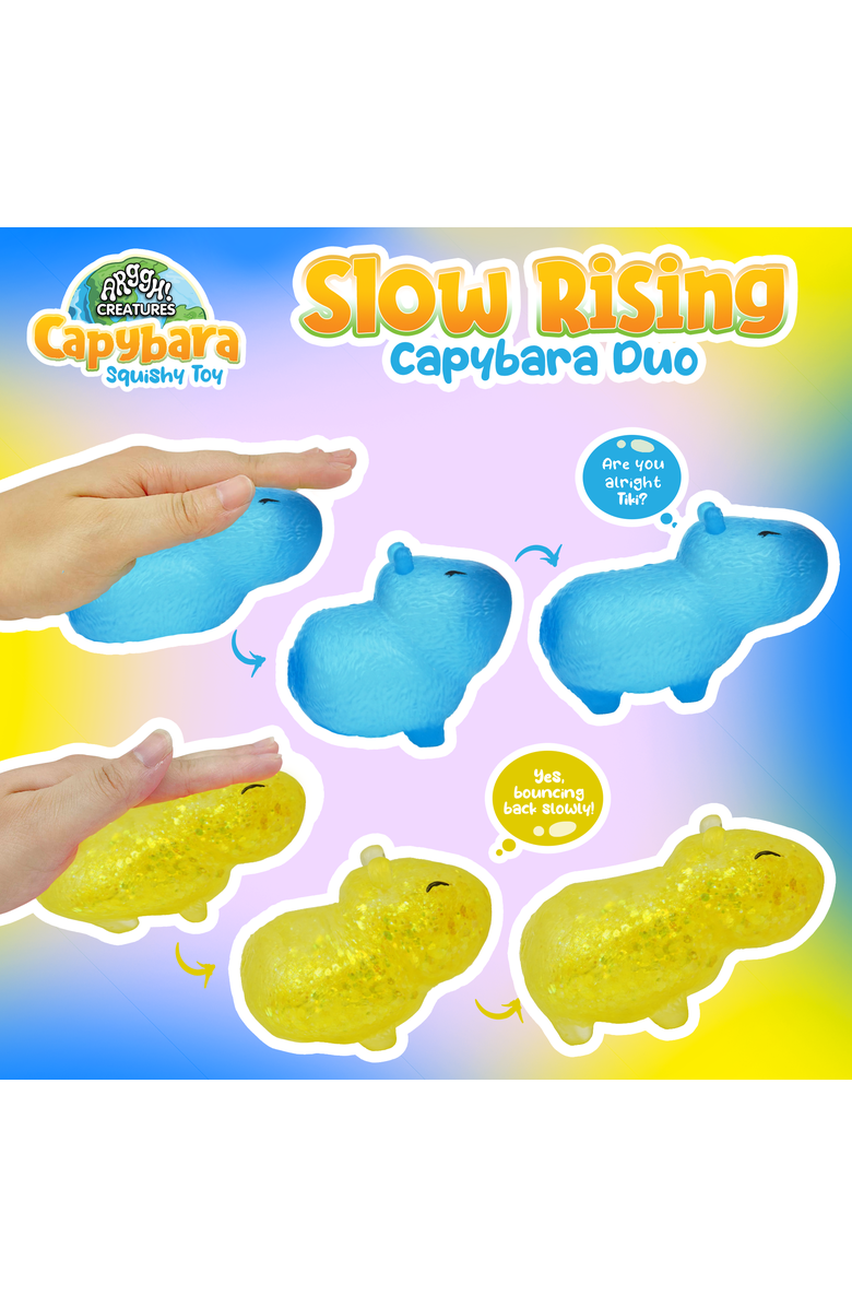 Power Your Fun Arggh! Creatures Capybara 2-Pack Yellow/Blue, Alternate, color, Multicolor