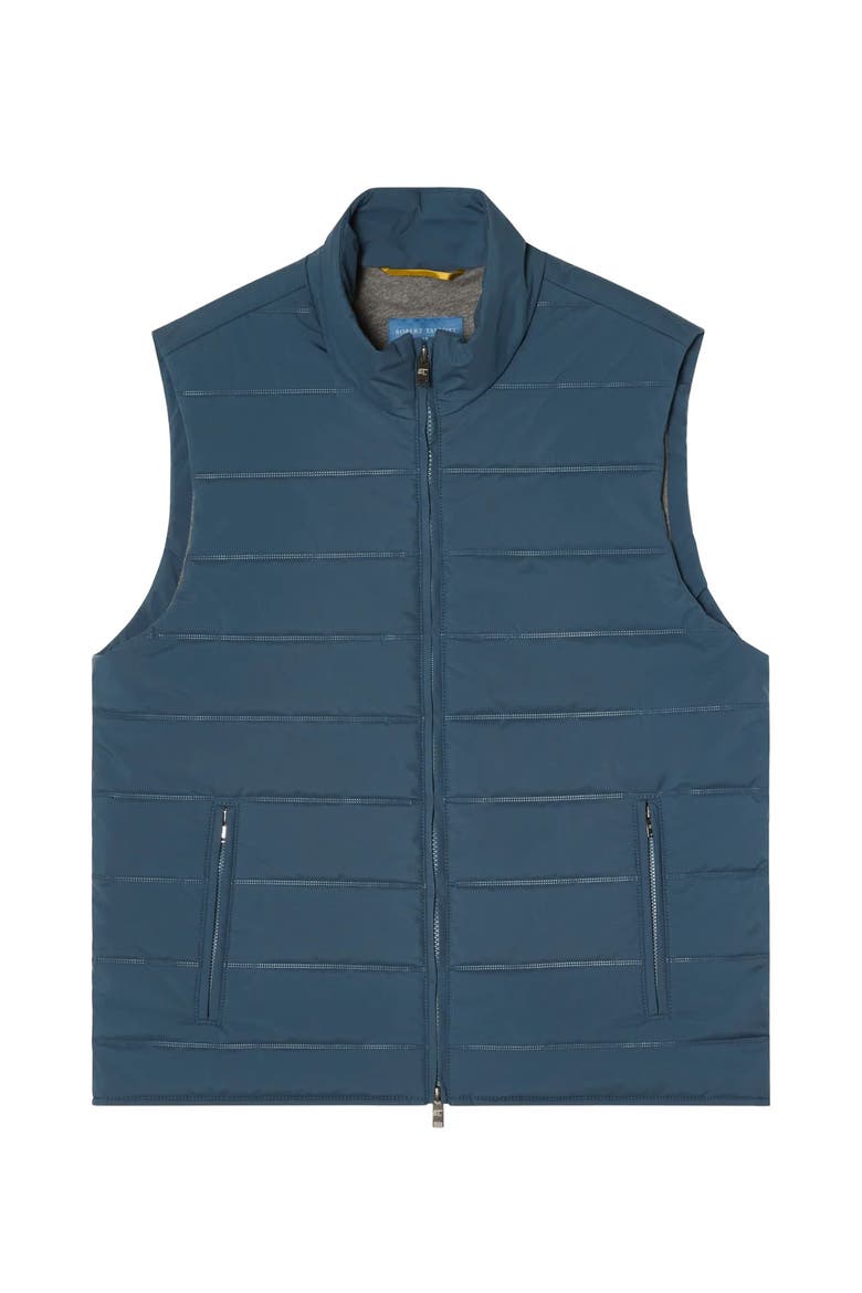 Driver Quilted Vest, Main, color, Dusty Blue