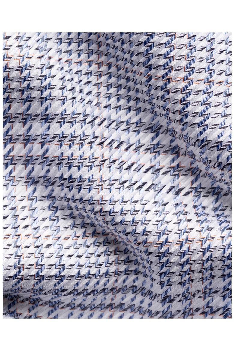 Slim Fit Checked King Twill Shirt, Alternate, color, DARK BLUE