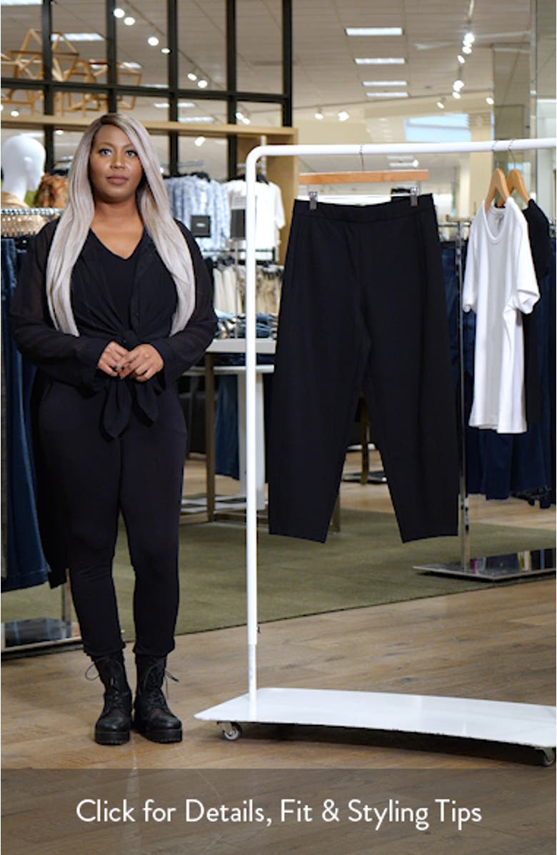 Double Knit Lantern Ankle Pants, sales video thumbnail