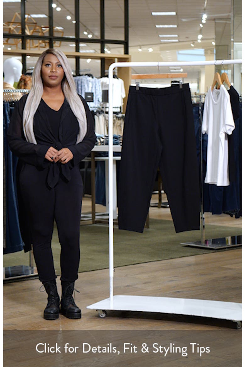 Double Knit Lantern Ankle Pants video