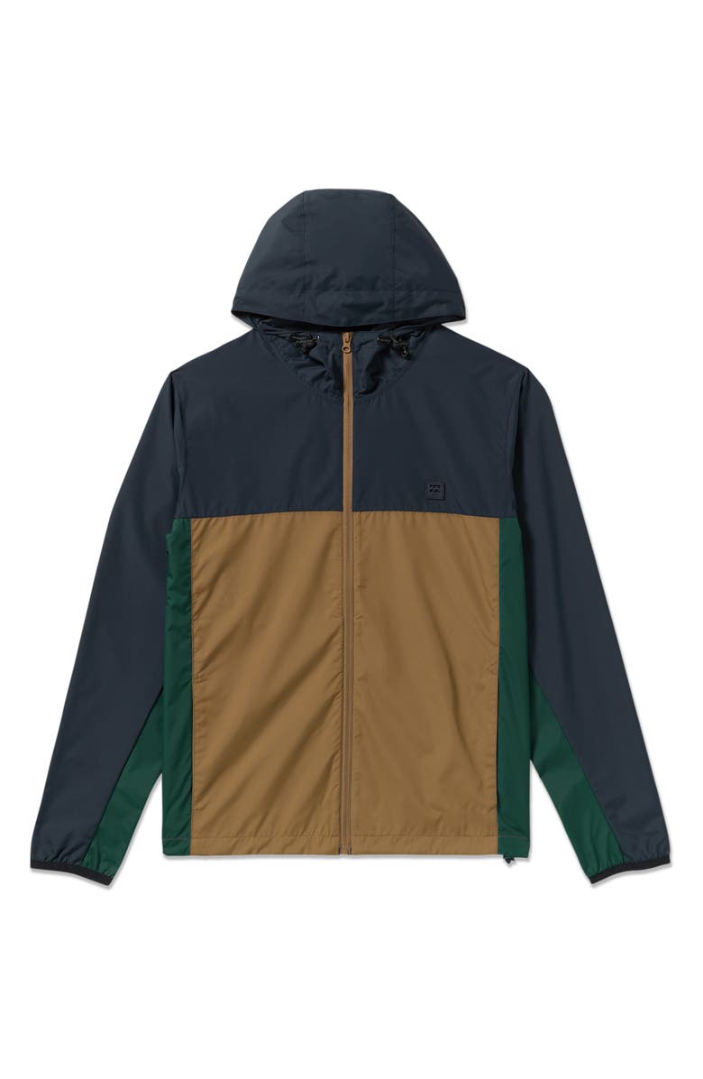 Billabong Transport Water Repellent Windbreaker, Alternate, color, Navy
