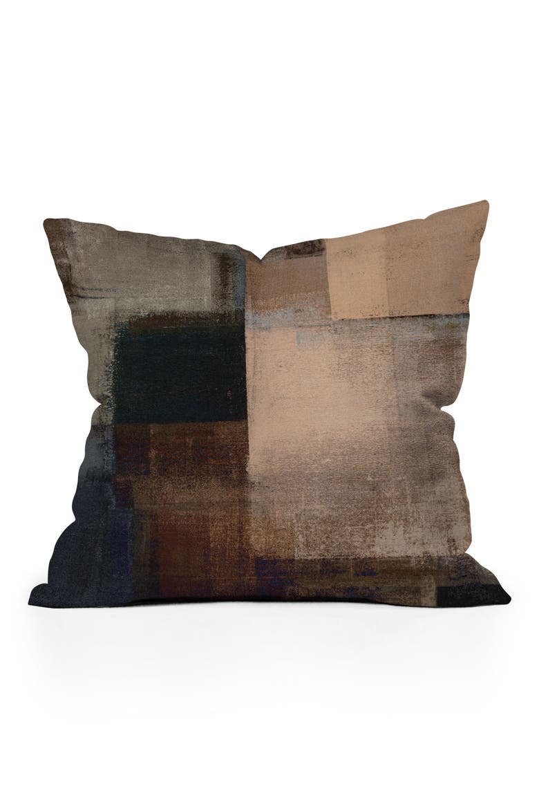 Walnut Throw Pillow, Main, color, BROWN