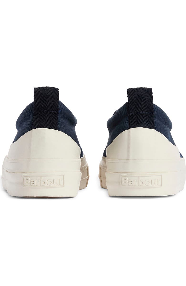 Barbour Cowan Canvas Slip-On Sneaker, Alternate, color, Navy
