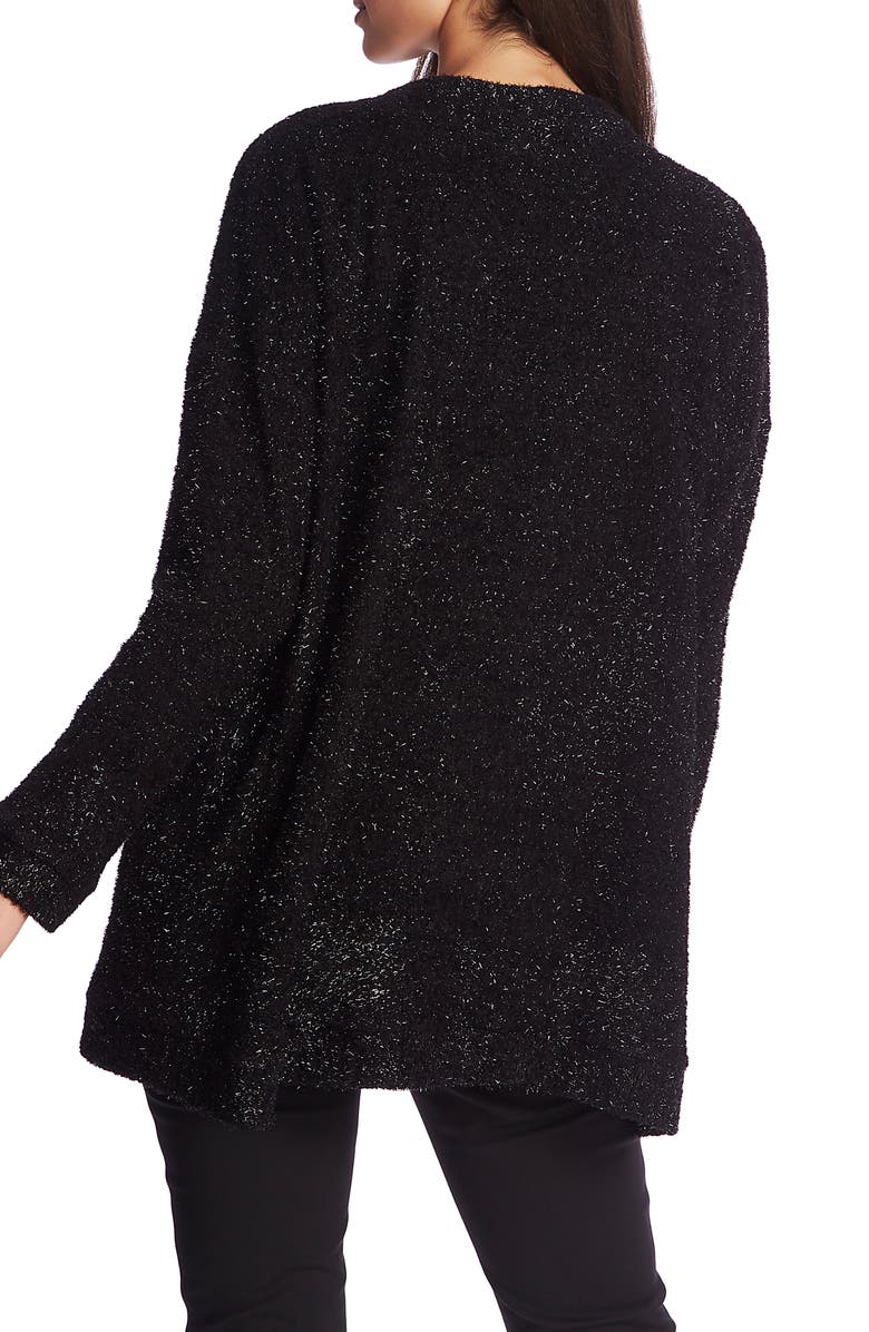 1.STATE Metallic Eyelash Cardigan, Alternate, color,