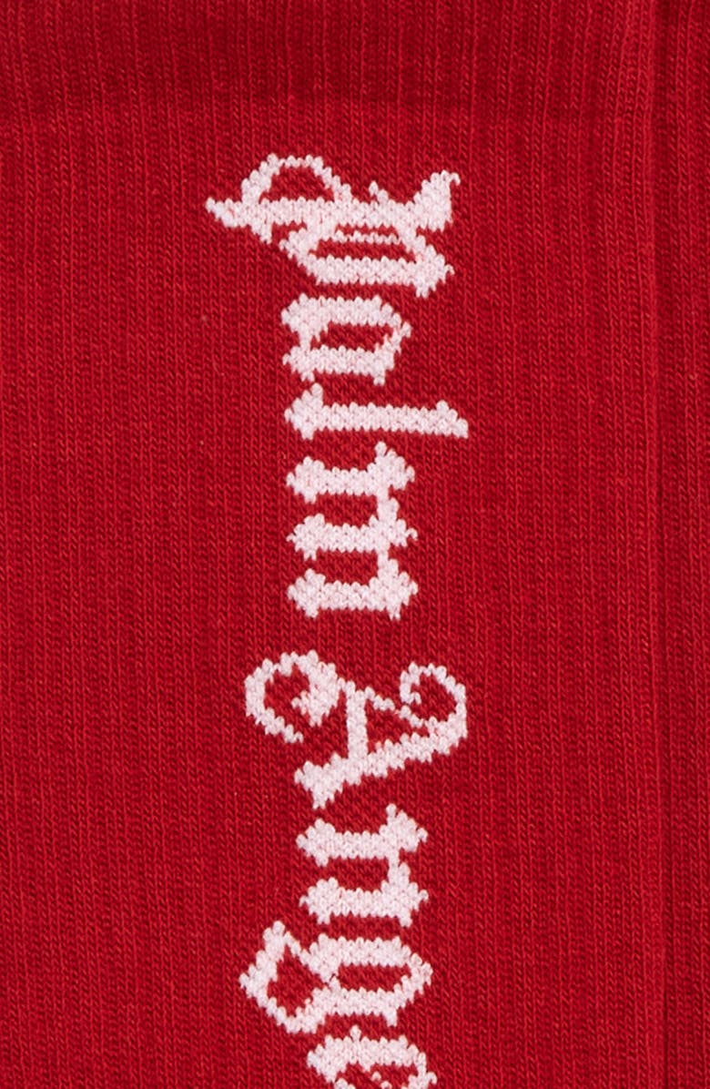 Palm Angels Kids' Classic Logo Socks, Alternate, color,