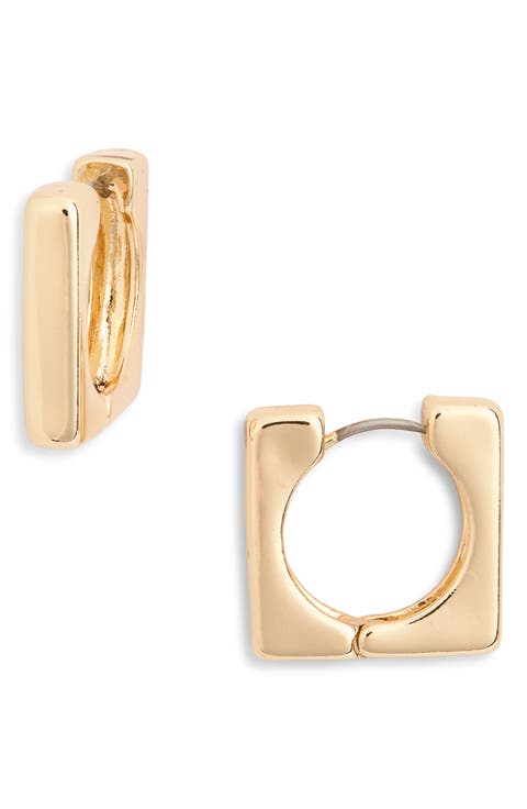 Chunky Square Hoop Earrings