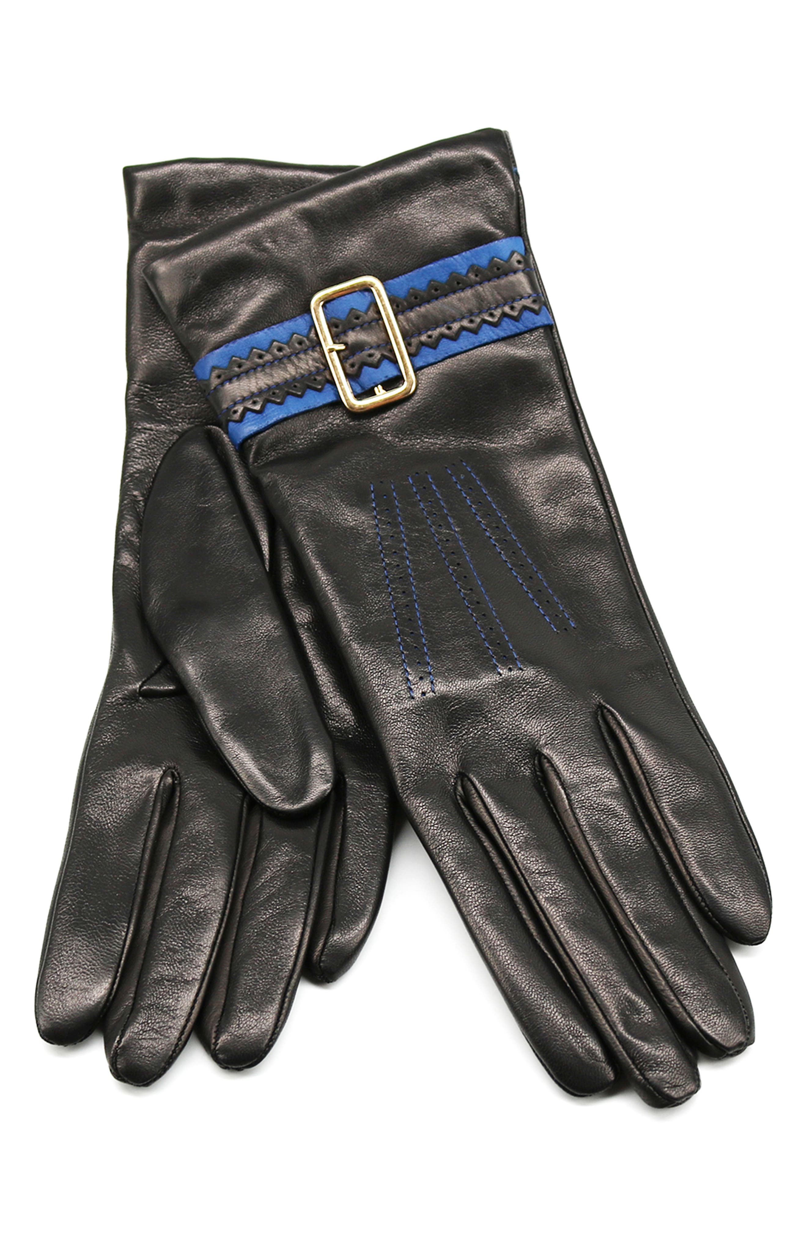 Portolano Buckle Leather Gloves