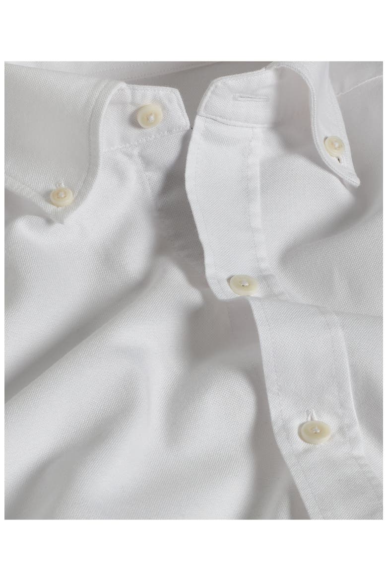 Oxford Cotton Button-Down Sport Shirt, Alternate, color, WHITE